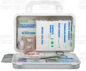 SEC 8 DELUXE FIRST AID KIT, PLASTIC BOX - S4803